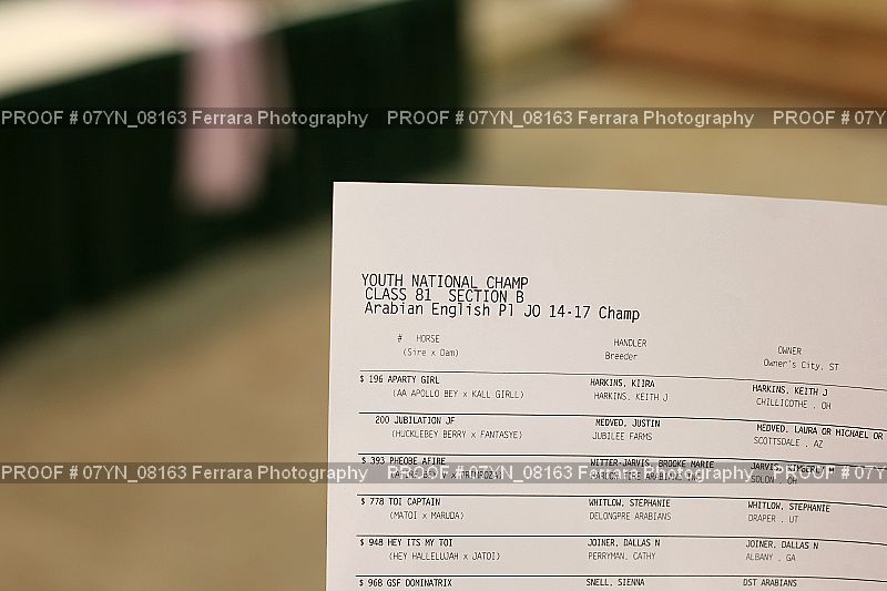 Proof Number 07YN_08163