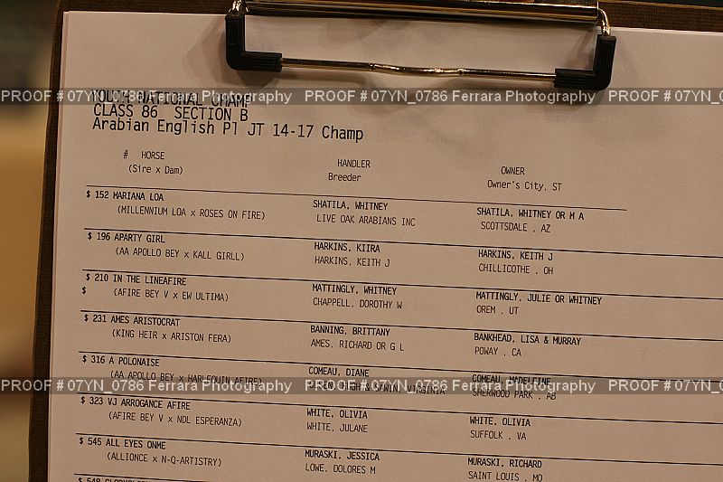 Proof Number 07YN_0786